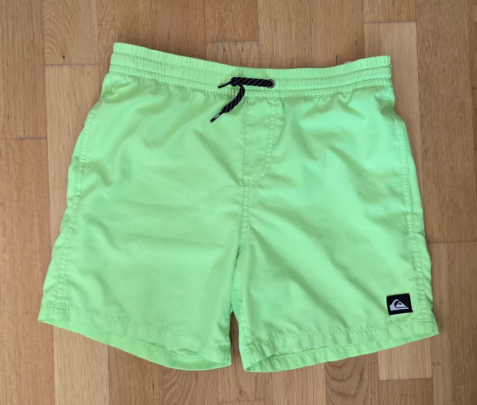 Quiksilver Costumi da bagno: Short de bain Quiksilver vert citron, Taille L junior 14 – Usato da Genève venduto da MariaS2 1