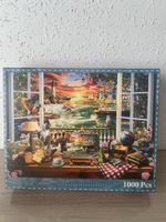 Puzzle Landschaft 1000 Teile Motiv Fensterblick