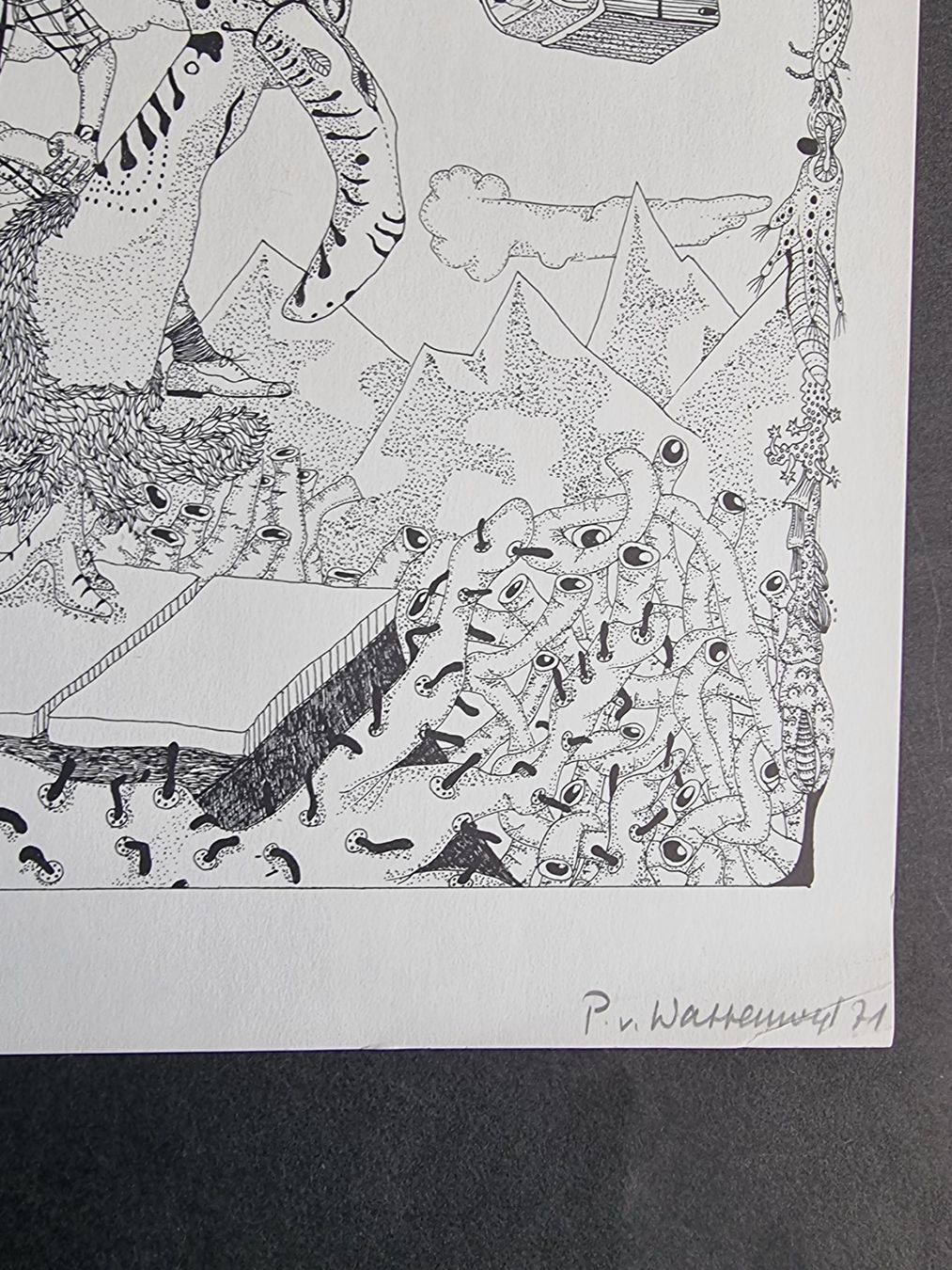 Grafica & Litografie: PETER VON WATTENYL SERIGRAPHIE SIGNIERT NUMMERIERT – Usato da Gersau venduto da grafik-kunst 4