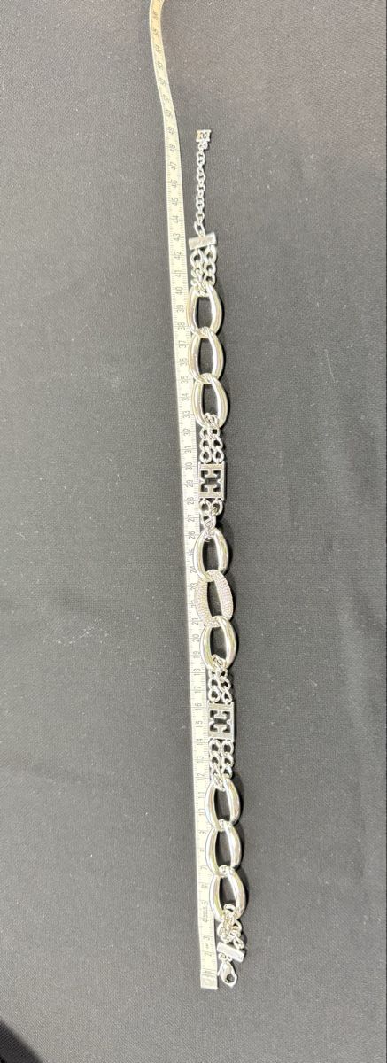 Escada Catenine: Silver Statement Necklace with Rhinestones by Escada – Usato da Hurden venduto da rac_wyf8 3