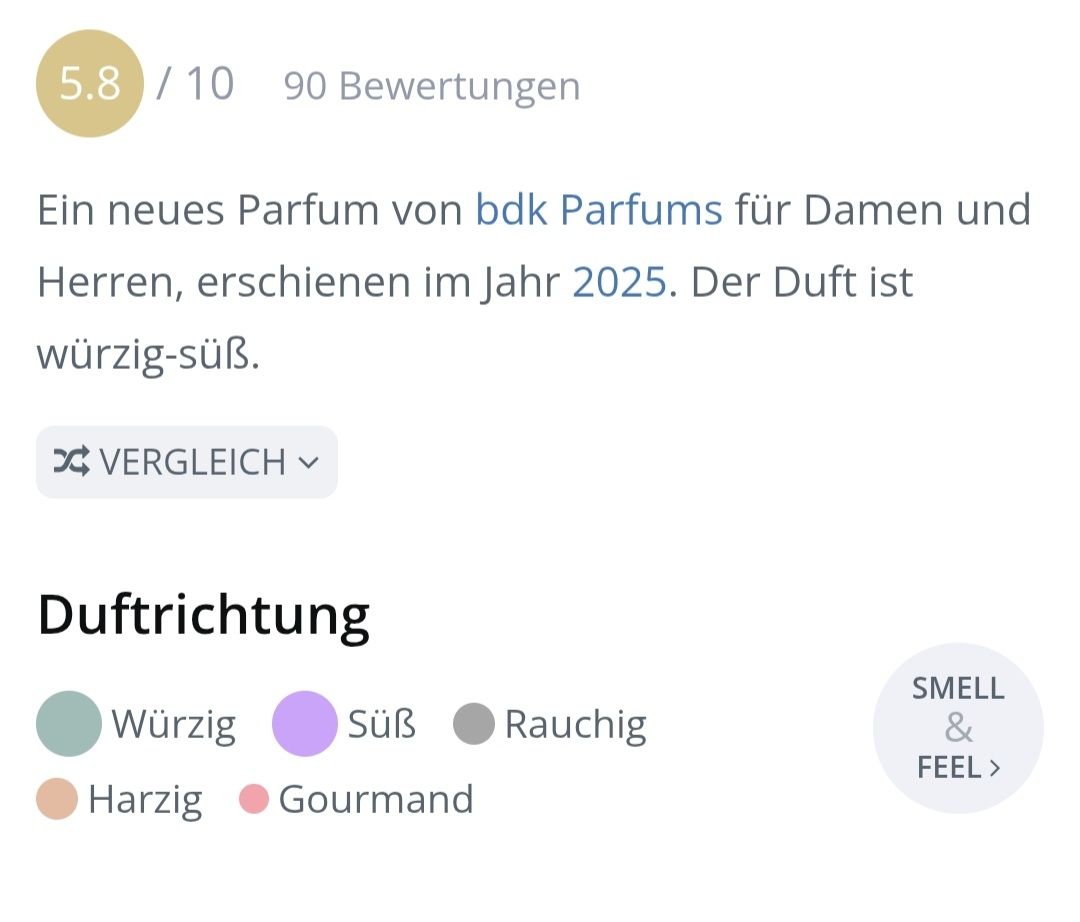 Profumi & Eau de Toilette: 5 ml VANILLE CAVIAR BDK ABFÜLLUNG – Nuovo (secondo la descrizione) da St. Gallen venduto da CaliSunshine 2