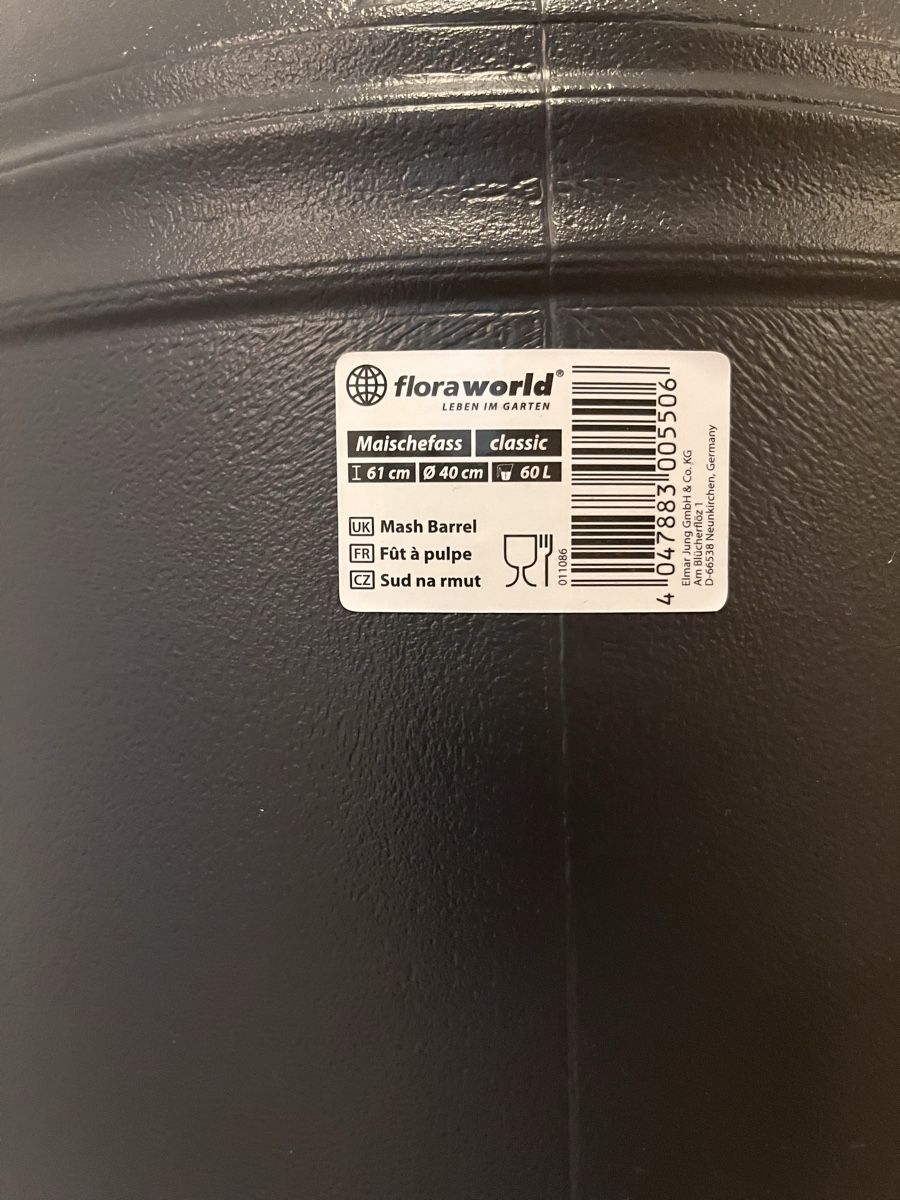 Zubehör: Gärfass 60 Liter mit Gärspund – Neu (gemäss Beschreibung) aus Rothenburg von Straenzae2024 1
