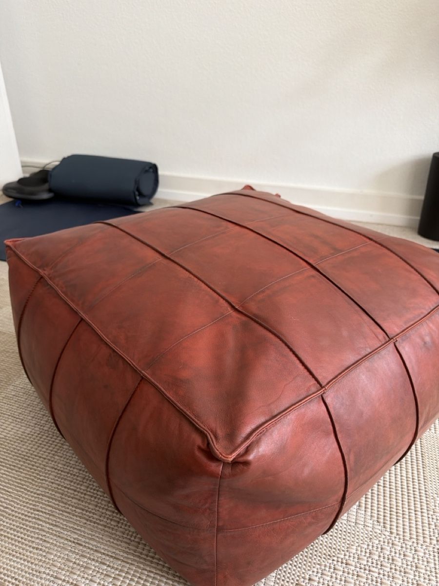 Hocker: Luxurious quality leather red poufs – Neu (gemäss Beschreibung) aus Zürich von yer_mfk9