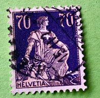 Nr.162 Sitzende Helvetia mit Schwert  GESTEMPELT  