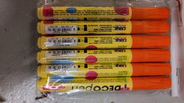 6 Stück orange Kreul Deco Pen, Neu