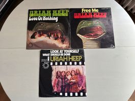 URIAH HEEP tolle Singles Kult Top Hits KEN HENSLEY MICK BOX