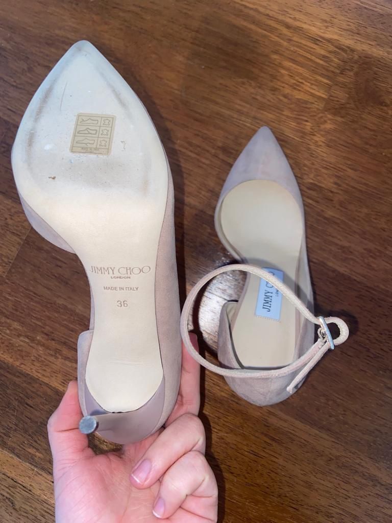 Jimmy Choo Scarpe da donna: Jimmy Choo Lucy Suede Pumps – Nuovo e nell'imballaggio originale da Uetikon am See venduto da sop_vw5x 5