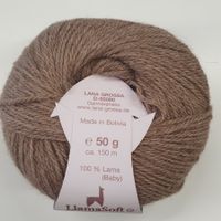 2 Kn. NATURAL LAMA FINE Lana Grossa Fb. 111-20828 hellbraun