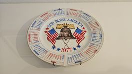 Piatto da appendere USA calendar 1977