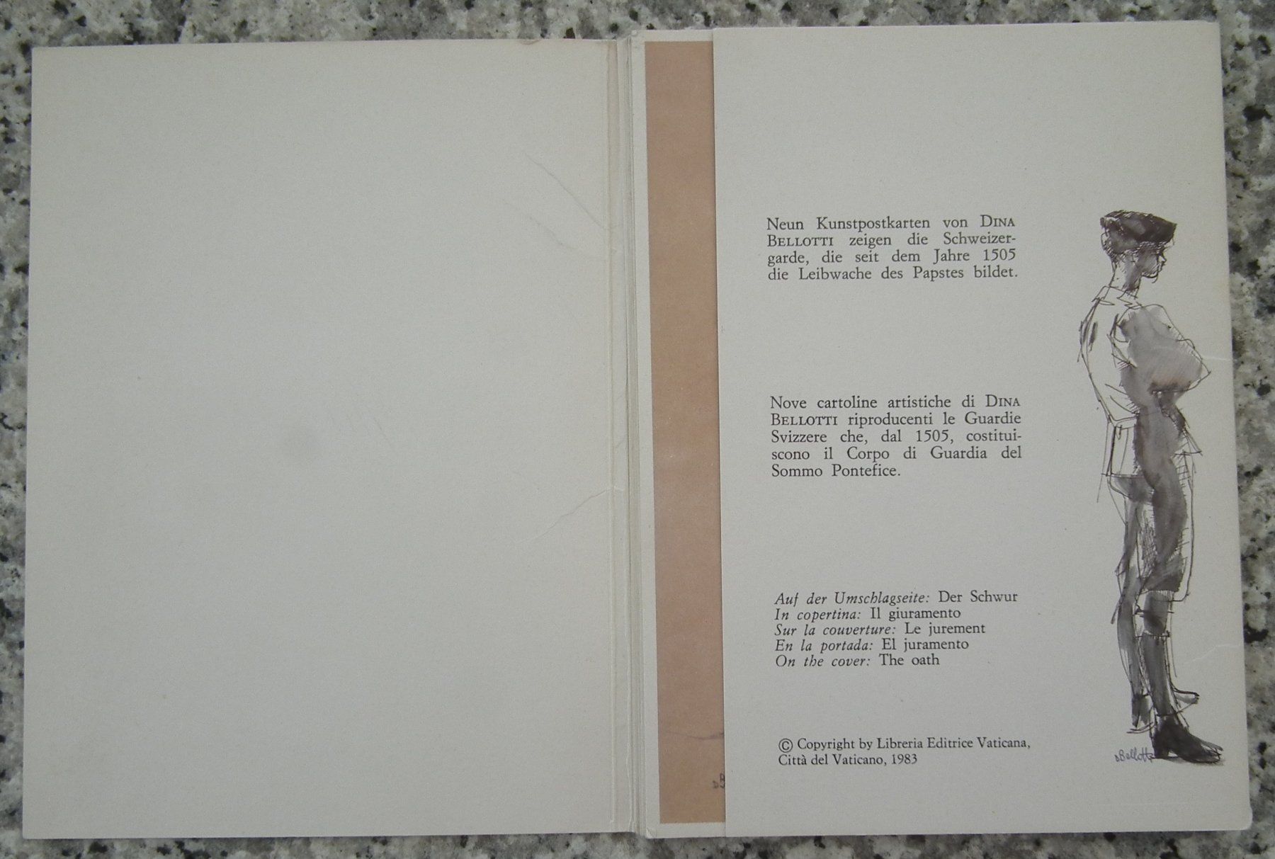 Tutti i francobolli: Die Schweizergarde des Vatikans  Folder mit 8 Kunst Karten – Usato da Kriens venduto da WULLU99 2
