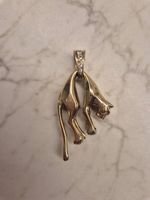 Panther Anhänger 585 Gold mit Brillanten