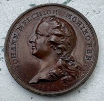 Medaillon Johann Melchior Mörikofer 1757
