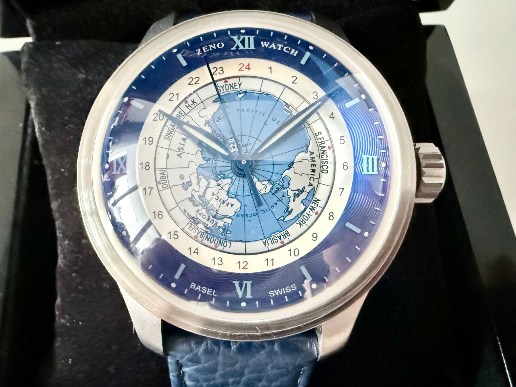 Zeno Uhren: ZENO OS Polar Worldtimer Automatic -Ltd.x/300 -SRP Fr.3998.- – Neu und originalverpackt aus Le Mont-sur-Lausanne von LycaGallery 2