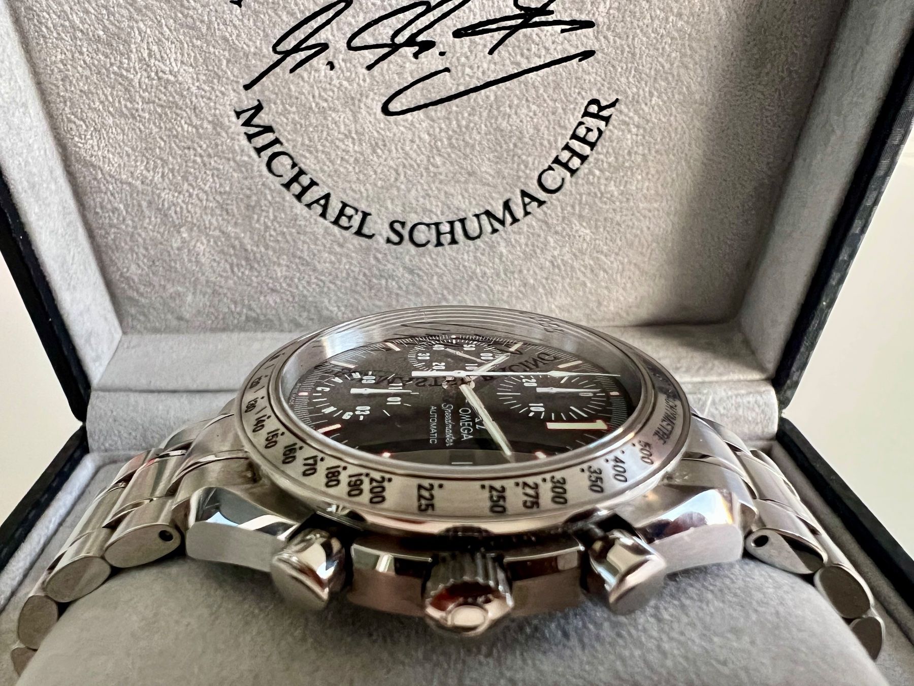 Omega Orologi: OMEGA Speedmaster Racing Schumacher, Ltd.Series,Fullset 2002 – Usato da Le Mont-sur-Lausanne venduto da LycaGallery 3
