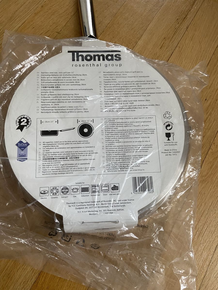 Thomas Padelle: NEU THOMAS GRILL PAN 28 CM – Nuovo e nell'imballaggio originale da Zürich venduto da schneeflocke303 2