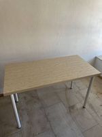 Table bureau IKEA - effet chêne blanchi
