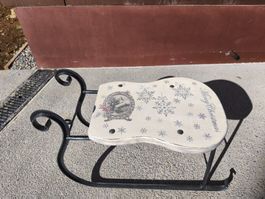 Vintage Schlitten Deko in.neuem Look