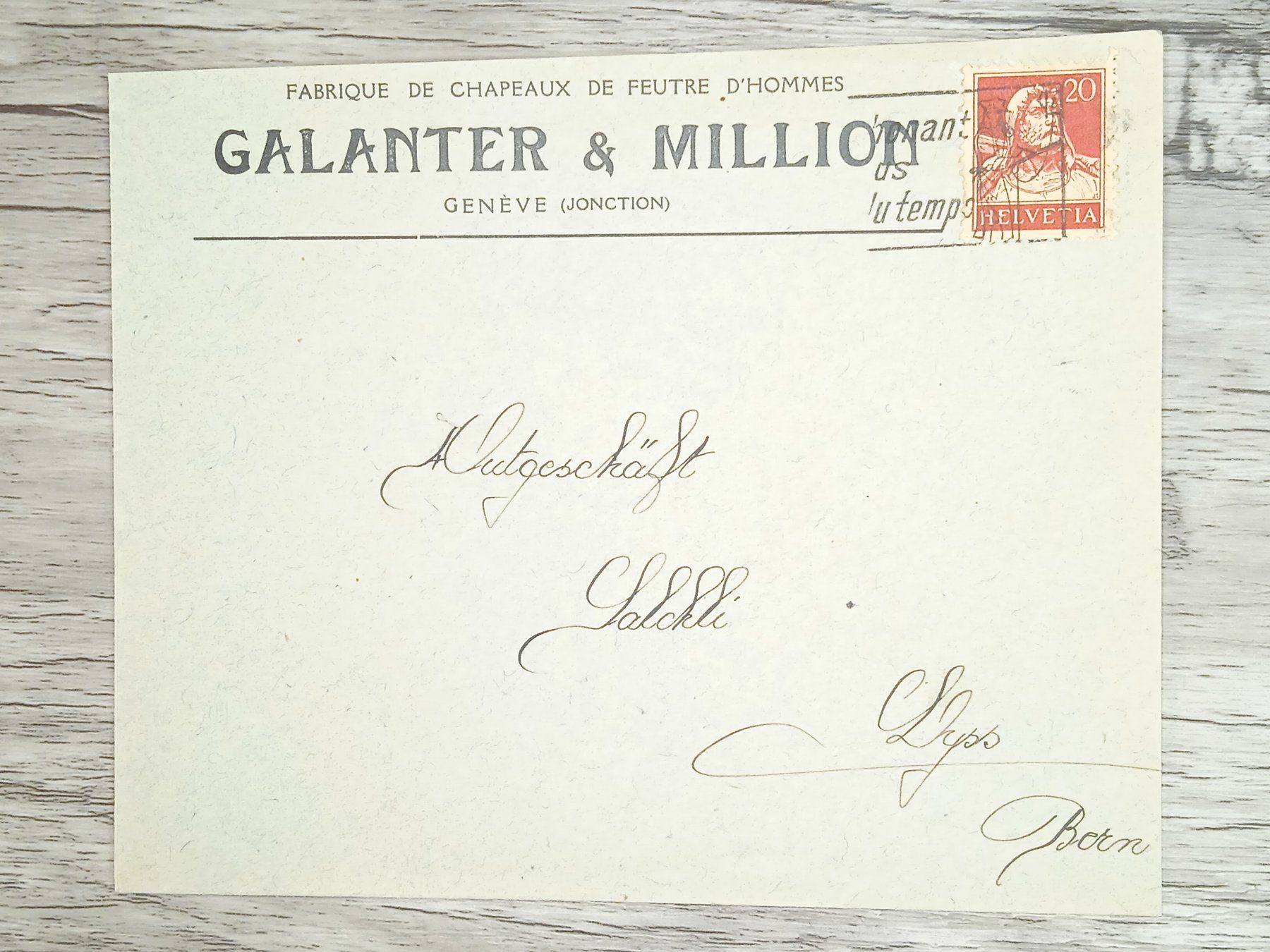 Tutti i francobolli: TR20 Enveloppe + Timbre Suisse 19xx – Usato da Cousset venduto da Patrick_Collections