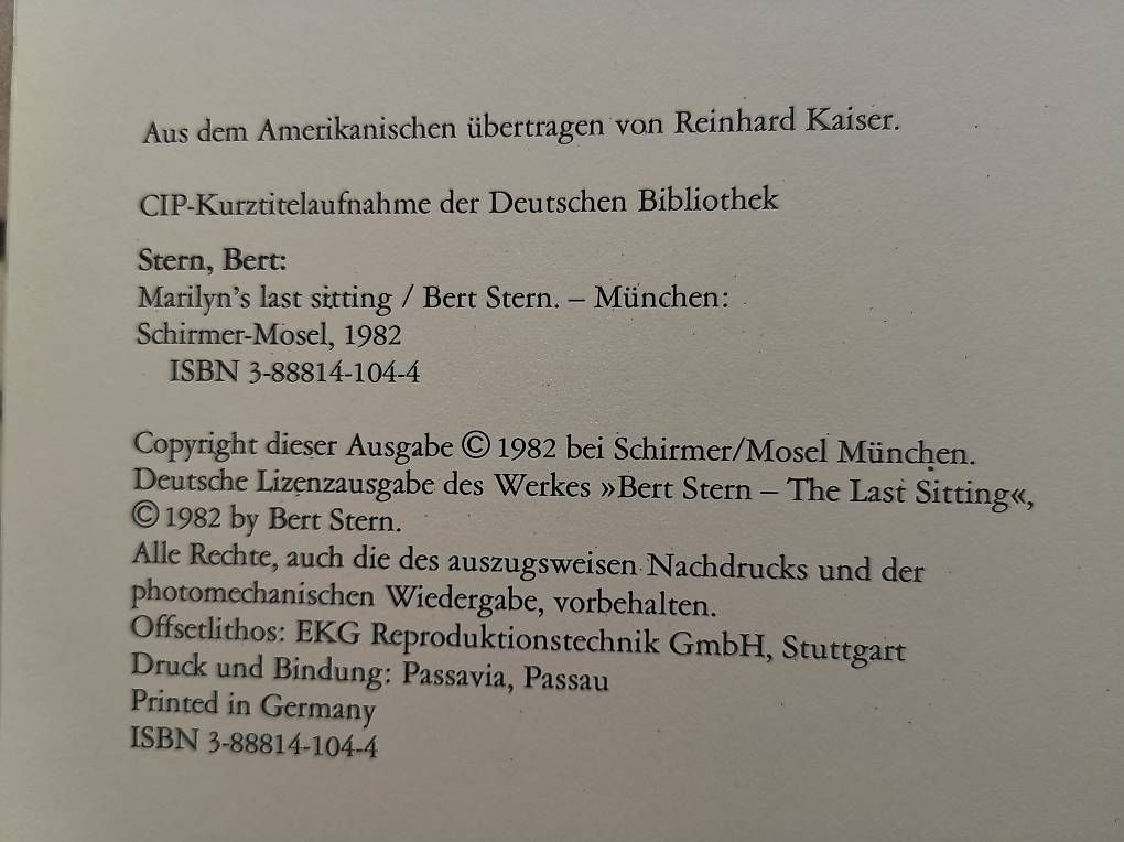 Libri: The Last Siting Marilyn Monroe Buch 1982 Kunst – Usato da Frauenkappelen venduto da Egerheim 4