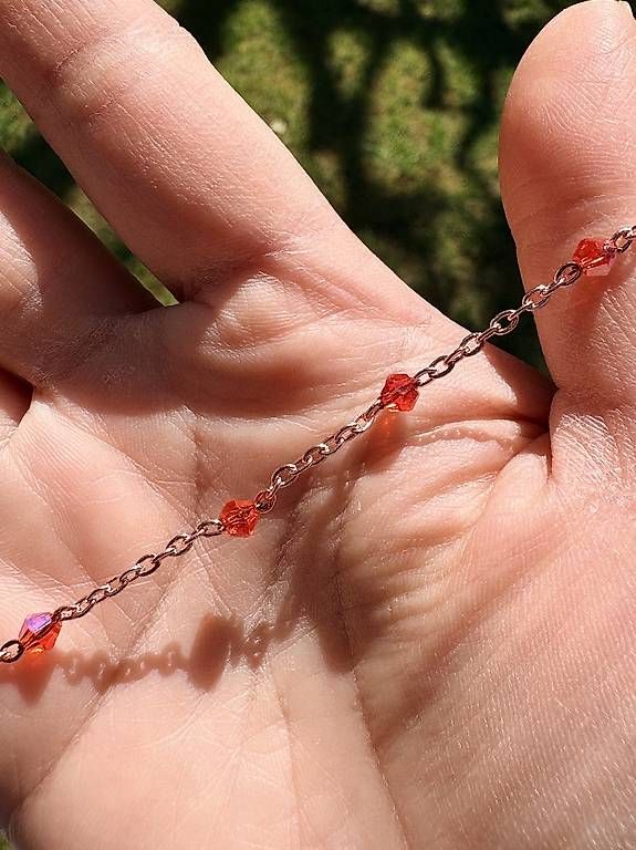 Ketten: Kette mit orangen Perlen- Neu – Gebraucht aus Binningen von chr_g6n2 1