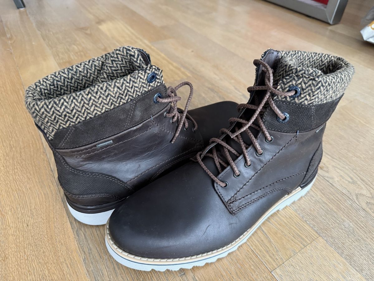 Scarpe da uomo: FRETZ Men Gore-Tex Leder Winter Boots, Gr 45 – Nuovo e nell'imballaggio originale da Reinach AG venduto da innamac 2
