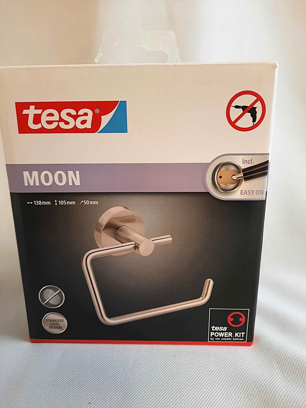 Tesa Supporti a parete: TESA Toilettenrollenhalter MOON – Nuovo (secondo la descrizione) da Beinwil am See venduto da Restwert_Beinwil 1