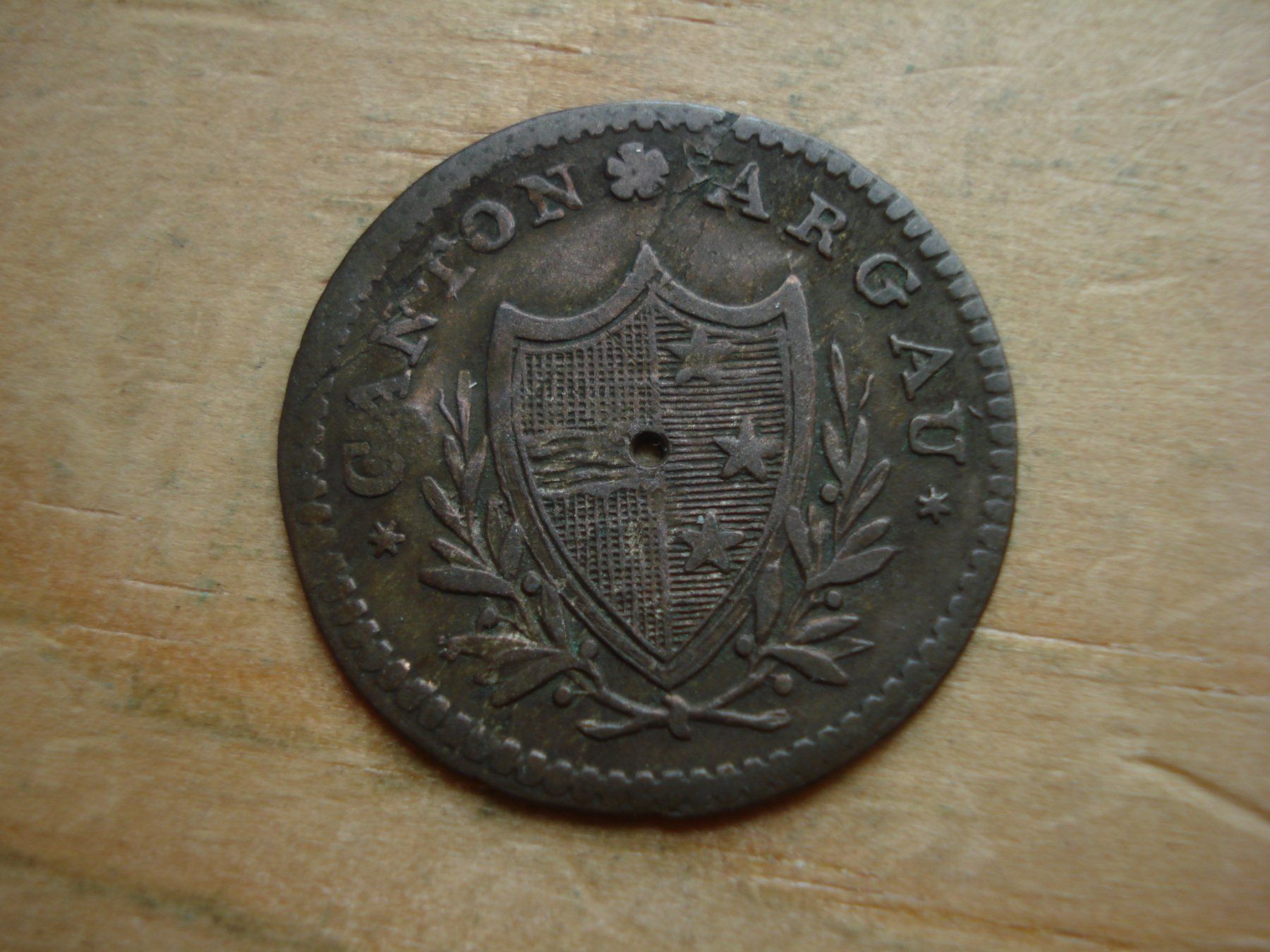 Tutti le monete: (W5) Aargau 1/2 Batz 1815 – Usato da Erlach venduto da Net-Coins