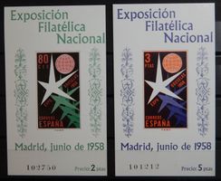 Spanien Kat. Block 13-14 ** 1958 Kat. 50 Euro