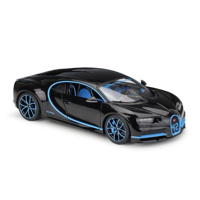 Bugatti Modellini d'auto: Bugatti Chiron Zero-400-Zero 2017 schwarz / hellblau  1:24 – Nuovo e nell'imballaggio originale da Gerlafingen venduto da espero88 1