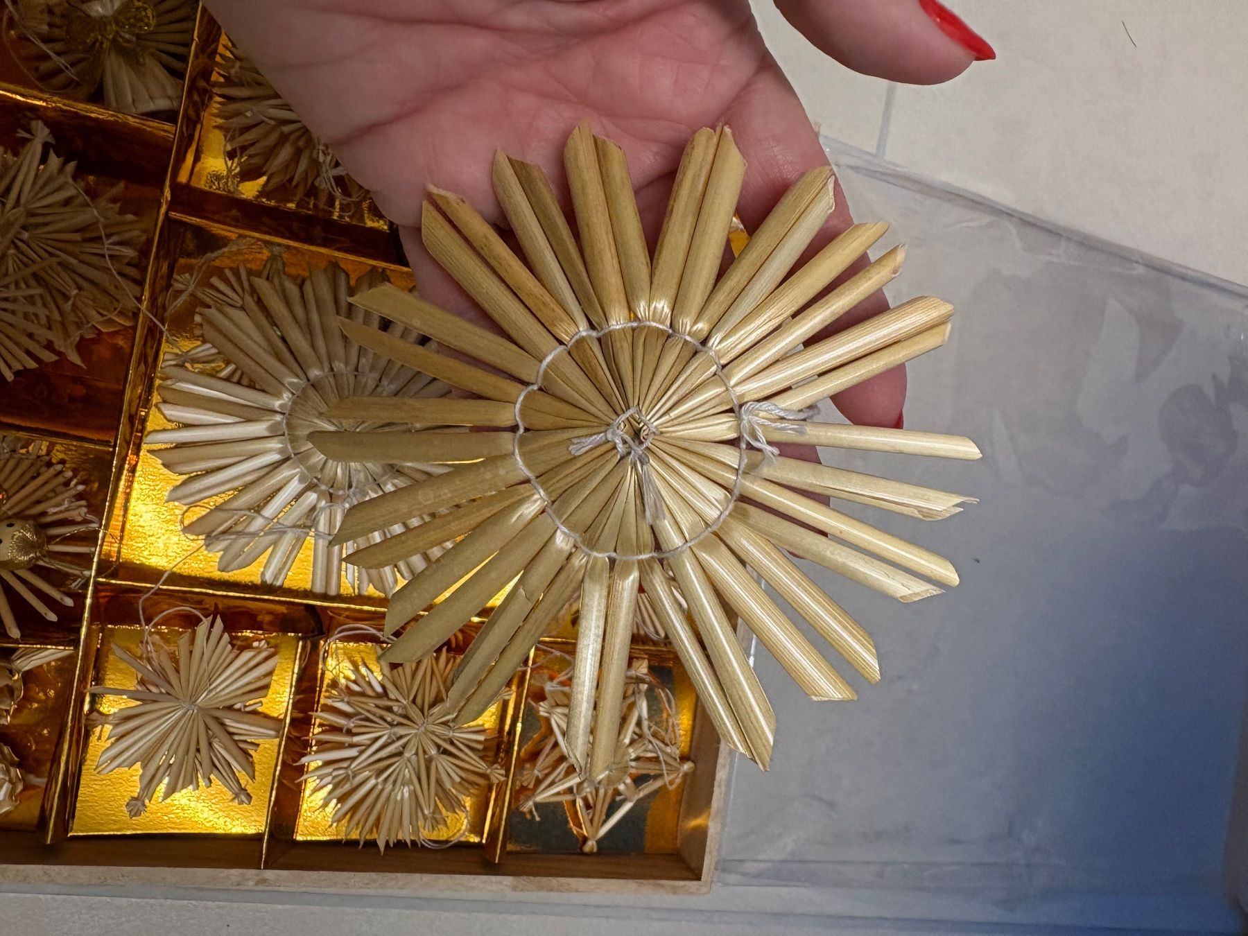 Tutte le decorazioni: Strohsterne-Set, Vintage, Weihnachtsbaumschmuck – Usato da Basel venduto da Tierschutz-Flohmi 3