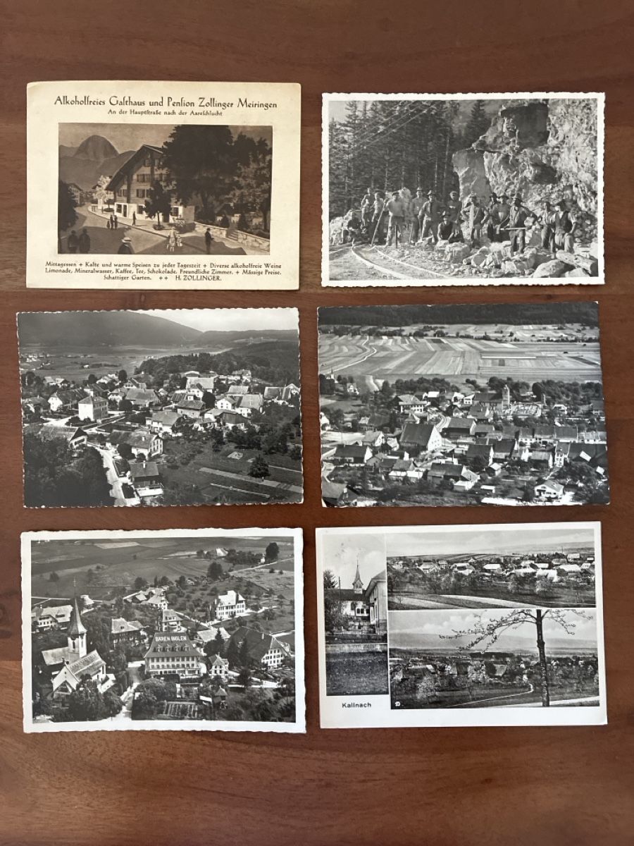 Cartoline postali: 10 Ansichtskarten Schweiz diverse von Kanton Bern Grossforma – Usato da Oftringen venduto da Cla.vD.74