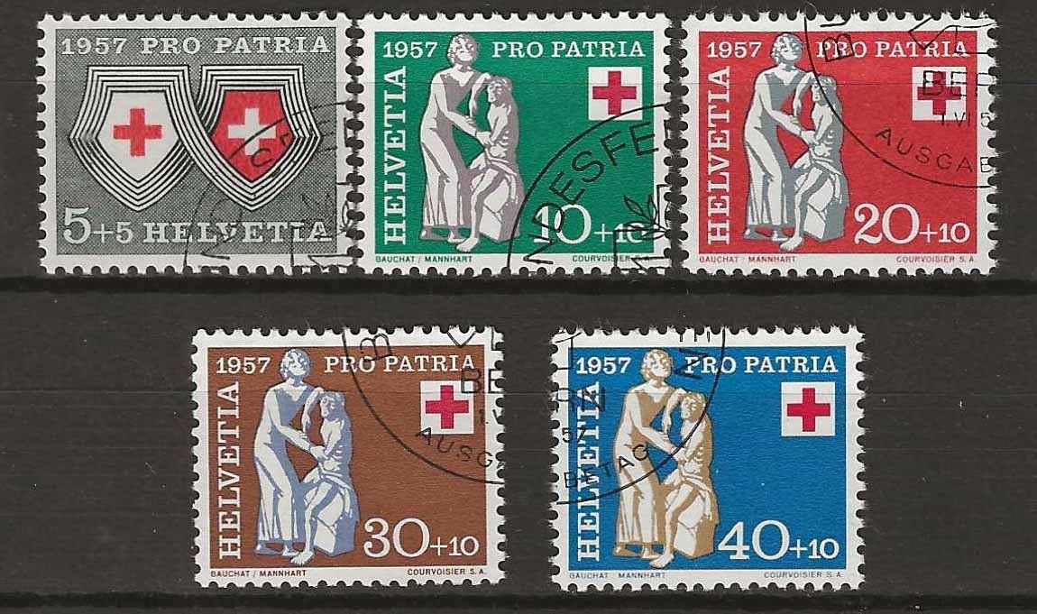 Tutti i francobolli: PP057 - Pro Patria 1957 obl. – Usato da Trélex venduto da Phil_Albert
