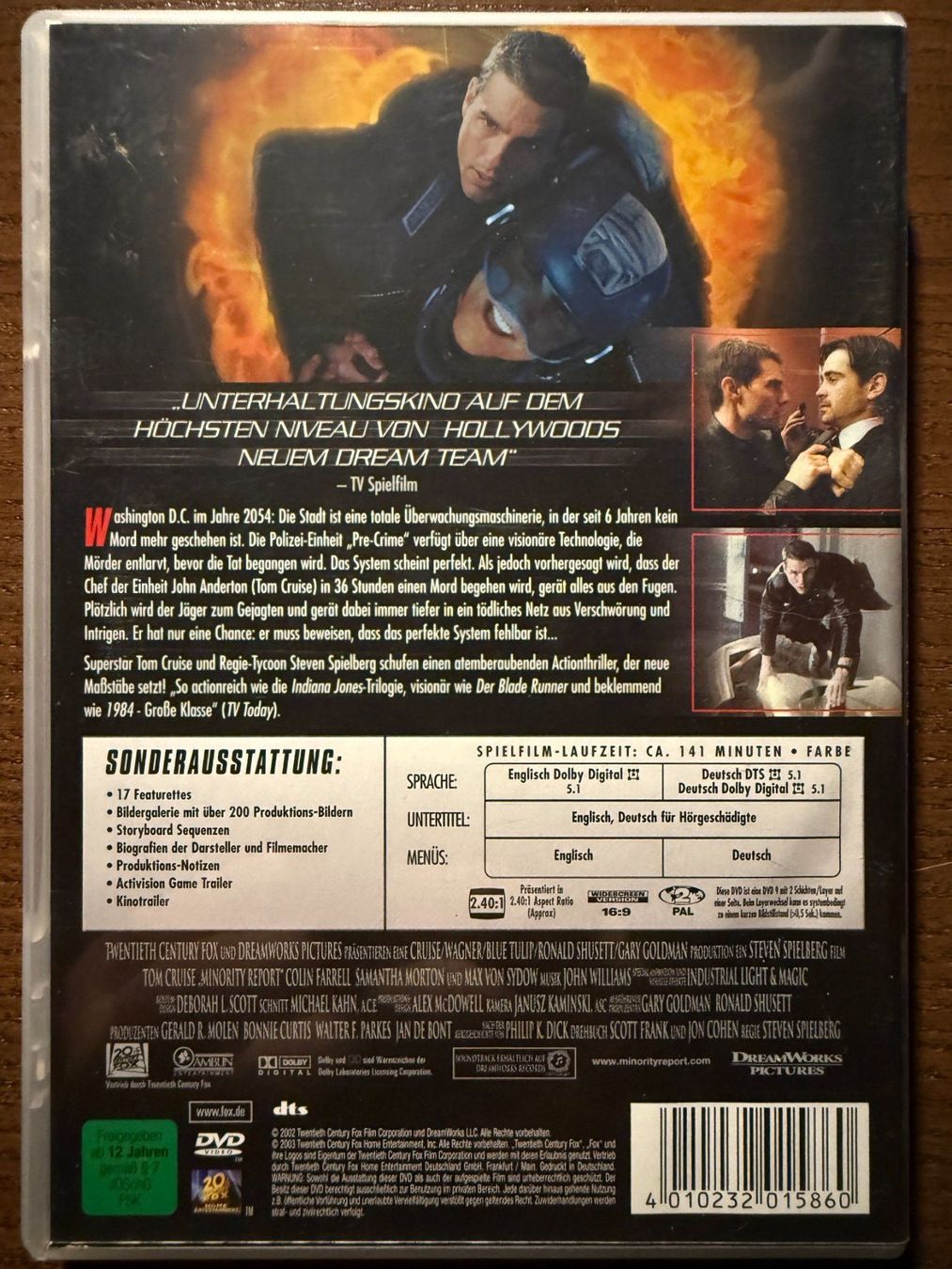 Tous les DVDs: Minority Report – D'occasion à Zürich par FilmFreunde 1