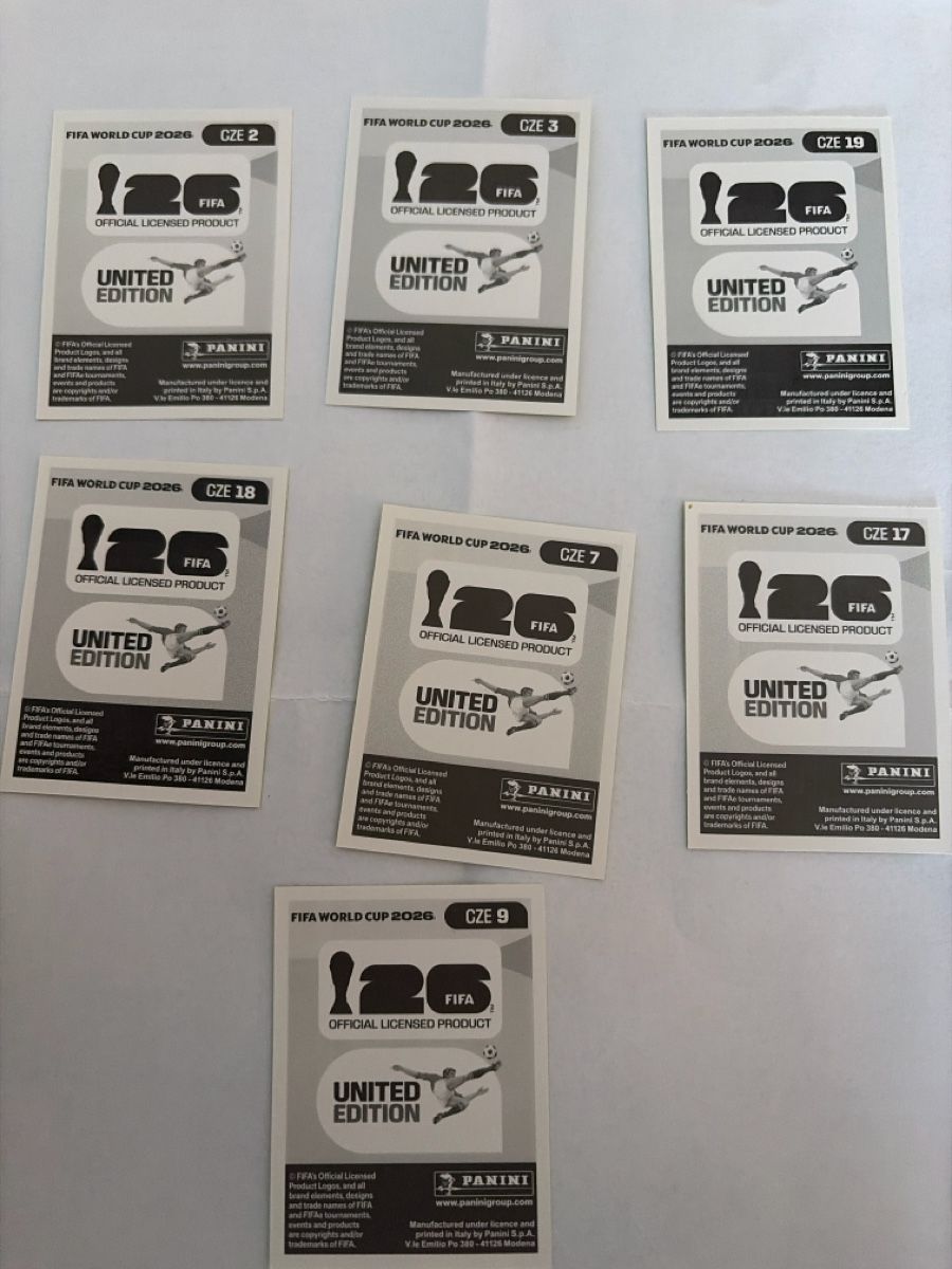 Panini Carte collezionabili: Panini 2026 lot de carte CZE – Nuovo (secondo la descrizione) da Pensier venduto da swerrmich 1