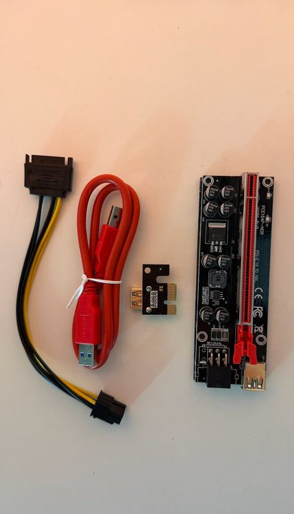 Complete PCIe GPU Riser Kit x1 to x16 (Gebraucht) in Ponte Capriasca ...