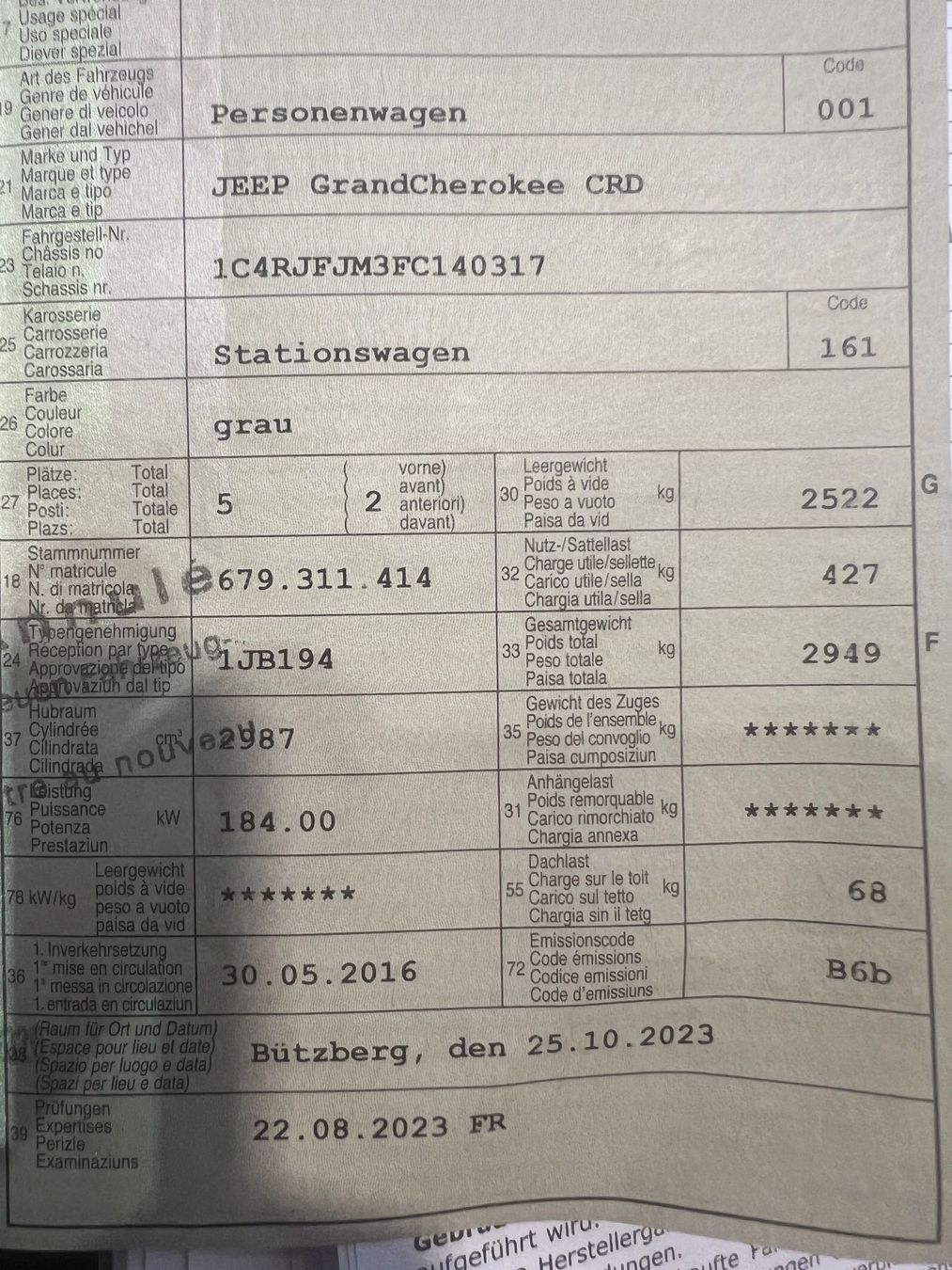 Jeep Autos: Jeep Grand Cherokee CRD – Gebraucht aus Otelfingen von hof74 1