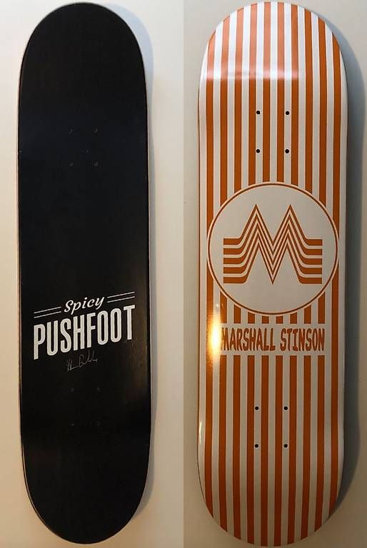 Skateboards: Pushfoot skateboards "Marshall Stinson" – Usato da Crans VD venduto da AlainScott