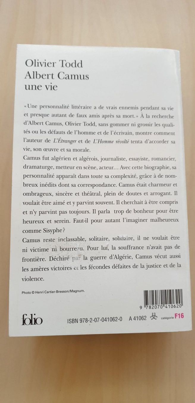 Libri: Albert Camus - une vie – Nuovo (secondo la descrizione) da Delémont venduto da 4train4 1