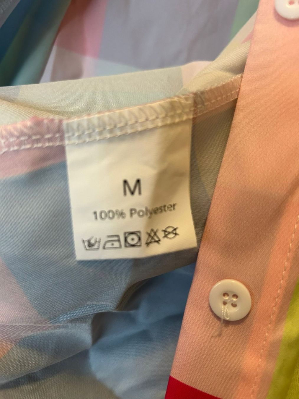 Camicie: Camicia a quadretti poliestere tg.M uomo – Usato da Melano venduto da H-Sara 2