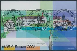 2006 - NABA I - Baden - Block - Ersttag Voll Stempel ET