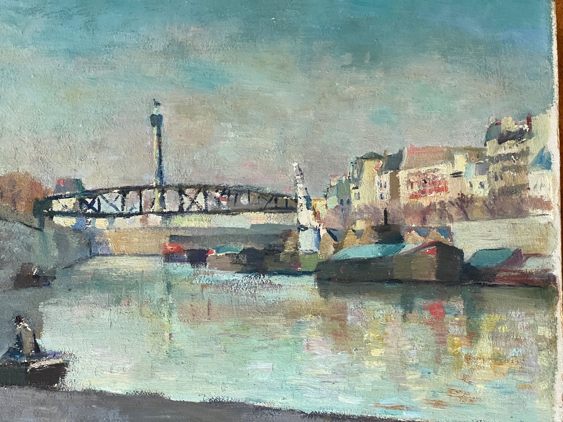 Gemälde: Die SEINE, um 1900/1910 – Gebraucht aus Basel von pmART 2