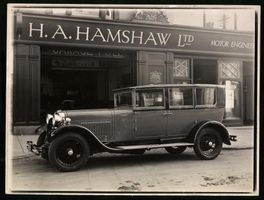 Fotografie Ansicht Leicester, Auto Morri