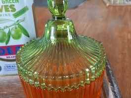 4er set: Olivenoel Flasche Glasdose, Olivenoel,Plateau