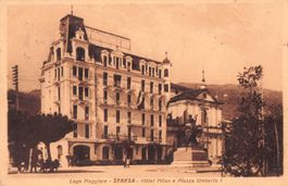 Saluti da STRESA - Hotel Milan e Piazza Umberto