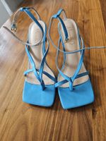 Blaue Sandaletten mit Absatz, Grösse 37 - Sommer Sale!