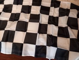 2x Rennflagge karierte Flagge Drapeau drapeau damier Racing