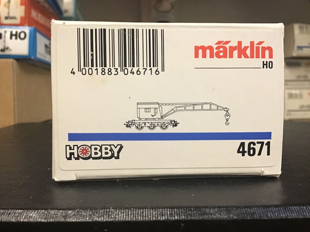 Märklin 4671 Kranwagen Baukran Eisenbahn Spur HO OVP (Neu und ...