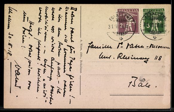 Cartoline postali: AK Echallens, Château d`Echallens – Usato da Berlin venduto da bartko-reher 1