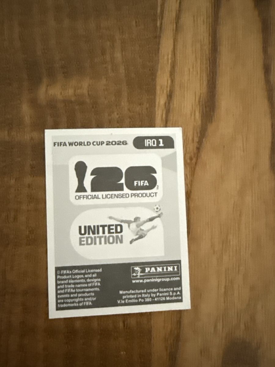 Panini Carte collezionabili: FIFA WM 2026 Sticker IRAQ 1 – Usato da Frenkendorf venduto da emi_jg7b 1
