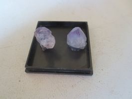 2 Kleine Amethyste selten aus dem Binntal